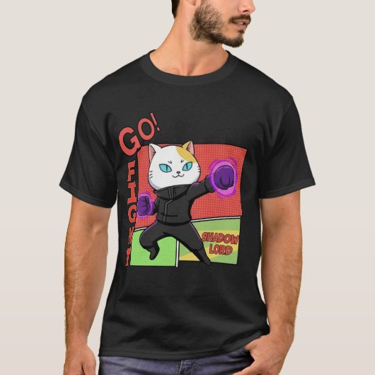 Solo Meow-ling Level Up Retro Poster T-shirt (Voorkant)