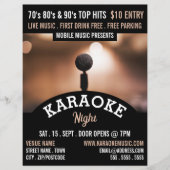 Solo Microphone, Karaoke Event Adverteren Flyer (Voorkant)