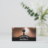 Solo Microphone, Karaoke Event Organizer Visitekaartje (Staand voorkant)