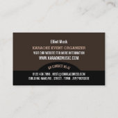 Solo Microphone, Karaoke Event Organizer Visitekaartje (Achterkant)