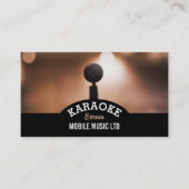 Solo Microphone, Karaoke Event Organizer Visitekaartje (Voorkant)