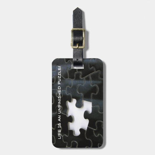 Solo Ontbrekende foto van het puzzelstuk Bagagelabel (Voorkant verticaal)