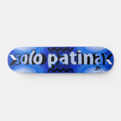 "Solo patina" patineta con monograma Skateboard (Horizontaal)
