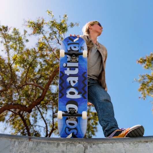 "Solo patina" patineta con monograma Skateboard (Buiten 1)