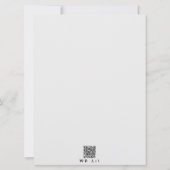 Solo Roze Kerstboom en Golden Star Flat Kaart (Achterkant)