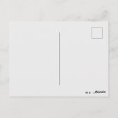 Solo roze kerstboom en gouden ster briefkaart (Achterkant)