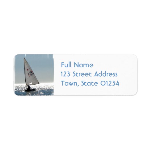 Solo Sail Mailing Label (Voorkant)