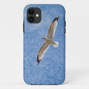Solo Seagull in de lucht Case-Mate iPhone Case