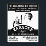 Solo Singer, Karaoke Event Adverteren Flyer<br><div class="desc">Solo Singer,  Karaoke Event Adverteren Flyer door de Visitekaartje winkel.</div>
