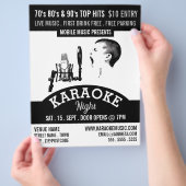 Solo Singer, Karaoke Event Adverteren Flyer (Hand)