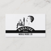 Solo Singer, Karaoke Event Organizer Visitekaartje (Voorkant)