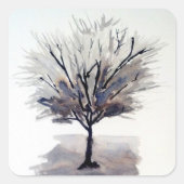 Solo Tree in monochrome Stickers (Voorkant)