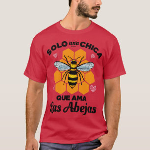 Solo una Chica que ama las Abejas T-shirt