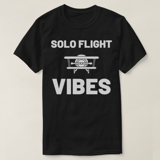 SOLO VLICHTE VIBES T SHIRT VLIEGTUIG VLIEGTUIG (Design voorkant)