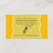 Soloist Performer Jazz Golden French Horn Visitekaartje (Voorkant)