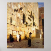Soloman's Wall Jerusalem, Jean-Leon Gerome Poster (Voorkant)