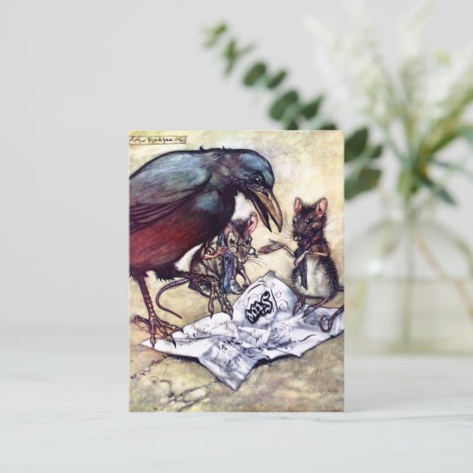 Solomon Caw en assistenten Briefkaart (Staand voorkant)