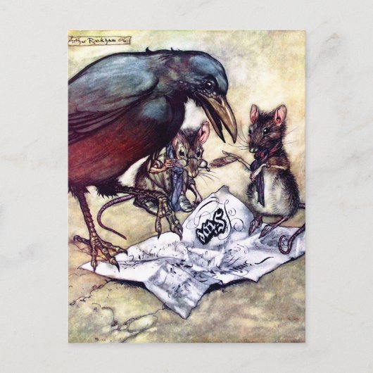 Solomon Caw en assistenten Briefkaart (Voorkant)