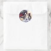 Solomon Caw en assistenten Ronde Sticker (Tas)