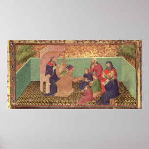 Solomon dicteert de spreekwoorden poster