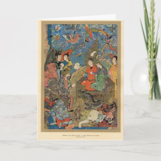 Solomon en de Koningin van Sheba, 16de eeuw Kaart (Voorkant)