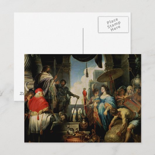 Solomon en de koningin van Sheba Briefkaart (Voorkant / Achterkant)