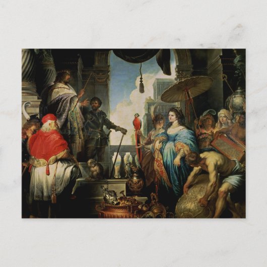 Solomon en de koningin van Sheba Briefkaart (Voorkant)