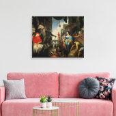 Solomon en de koningin van Sheba Canvas Afdruk (Insitu (Woonkamer))