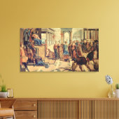 Solomon en de koningin van Sheba Canvas Afdruk (Insitu (Woonkamer))