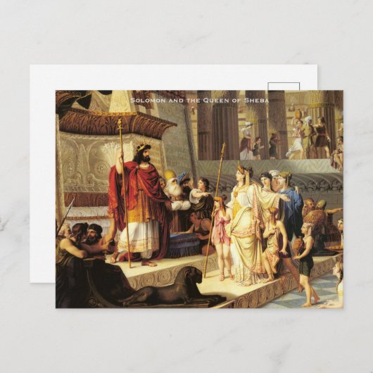 Solomon en de koningin van Sheba - Giovanni De Min Briefkaart (Voorkant / Achterkant)