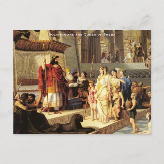 Solomon en de koningin van Sheba - Giovanni De Min Briefkaart (Voorkant)