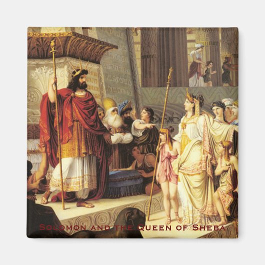 Solomon en de koningin van Sheba - Giovanni De Min Magneet (Voorkant)