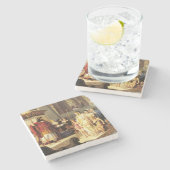 Solomon en de koningin van Sheba - Giovanni De Min Stenen Onderzetter (Zijkant)