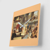 Solomon en de koningin van Sheba - Giovanni De Min Vierkante Klok (Hoek)