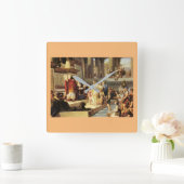 Solomon en de koningin van Sheba - Giovanni De Min Vierkante Klok (Huis)