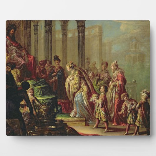 Solomon en de koningin van Sheba, of Esther voor A Fotoplaat (Voorkant)