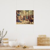 Solomon en de koningin van Sheba Poster (Keuken)