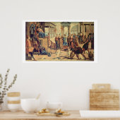 Solomon en de koningin van Sheba Poster (Keuken)