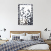 Solomon en Marcoul, illustratie van Canvas Afdruk (Insitu (Slaapkamer))