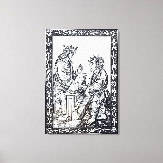 Solomon en Marcoul, illustratie van Canvas Afdruk (Voorkant)