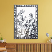 Solomon en Marcoul, illustratie van Canvas Afdruk (Insitu (Woonkamer))