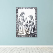 Solomon en Marcoul, illustratie van Canvas Afdruk (Insitu (Houten vloer))