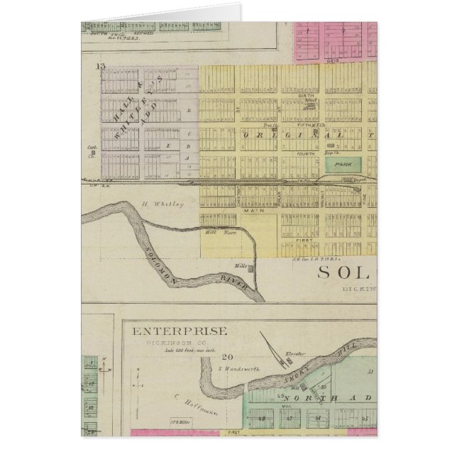 Solomon, Enterprise, Dillon, Detroit, Kansas (Voorkant)