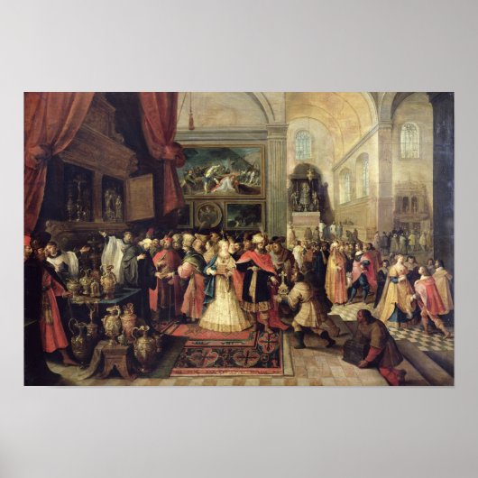 Solomon in the Treasury of the Temple, 1633 Poster (Voorkant)