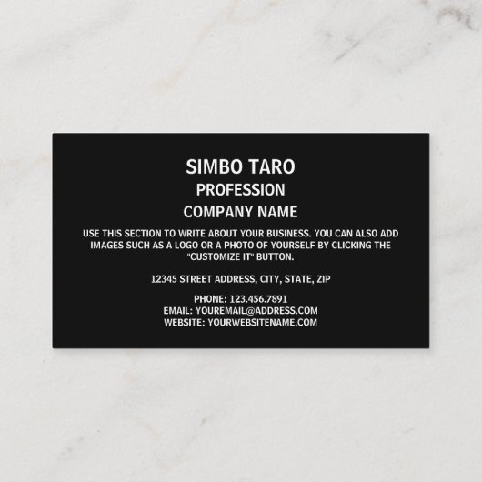 Solomon Islander Flag & wapenschild Visitekaartje (Achterkant)