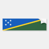 Solomon Islands Flag Bumpersticker (Voorkant)