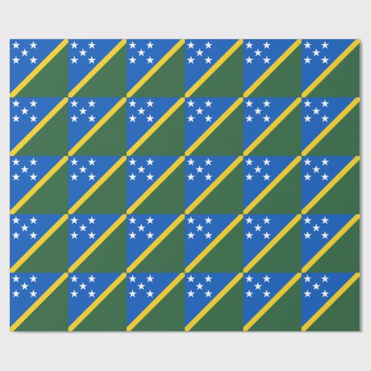Solomon Islands Flag Cadeaupapier (Vlak)