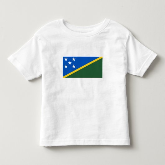 Solomon Islands Flag Kinder Shirts (Voorkant)