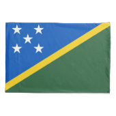 Solomon Islands Flag Kussensloop (Achterkant)