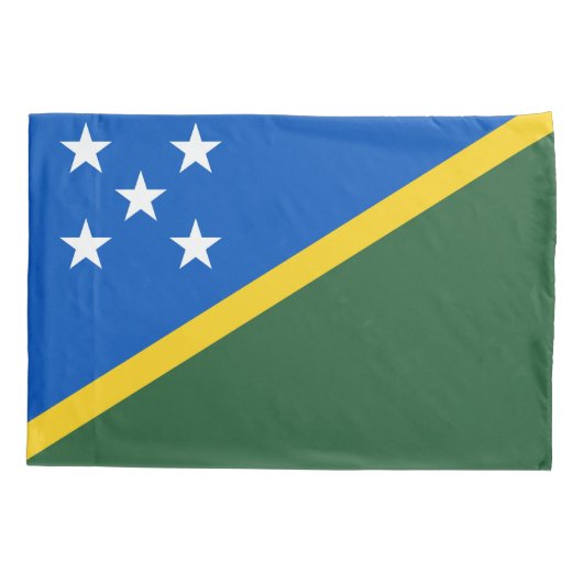 Solomon Islands Flag Kussensloop (Achterkant)
